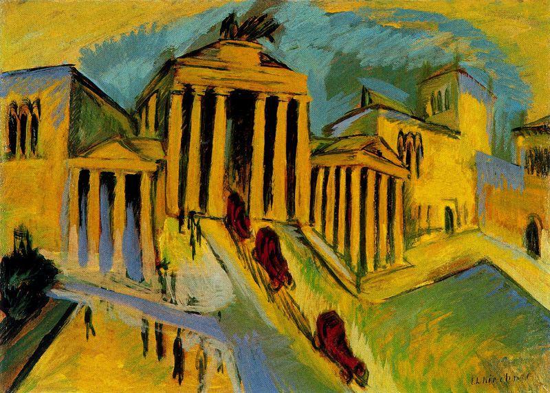 Ernst Ludwig Kirchner Brandenburger Tor oil painting picture